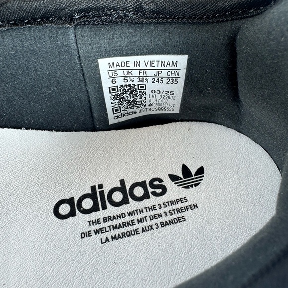 Adidas Samba Black White Velcro Women’s Size 7 Sneakers Mary Jane Shoes - Picture 10 of 12